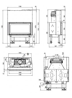 Каминная топка La Nordica Monoblocco 1000 EVO