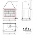 Открытая Каминная топка АСТОВ ОПС 900 У Открытая Каминная топка АСТОВ ОПС 900 У