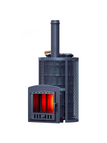 Печь Авангард ЗК 40 (П2) Pro Ураган в сетке