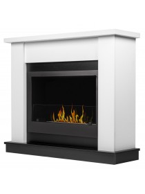 Каминокомплект: Биокамин Firelight BFP/P-2520, портал Canto 25 белый