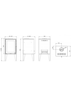 Печь-камин Solzaima Sado (Red Pod)