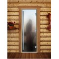 Дверь Doorwood Престиж Фотопечать для бани сатин 8 мм