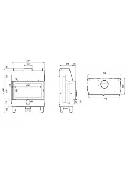 Каминная топка IMPULS ME