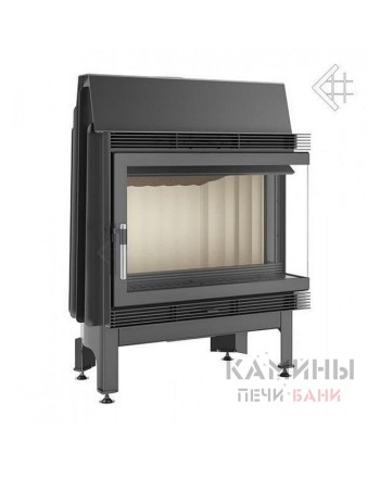 Каминная топка Kratki Blanka/670/570/P/BS (угловое стекло справа)