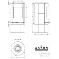 Печь-камин Астов R1.0 N K Печь-камин Астов R1.0 N K