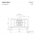 Каминная топка Hoxter HAKA 89/45