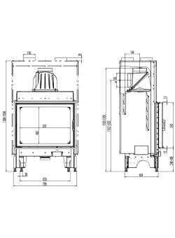 Каминная топка Austroflamm 75x57 K 2.0