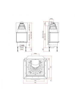 Каминная топка Schmid Ekko U 55(45)h