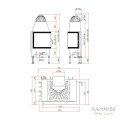 Каминная топка Schmid Ekko L/R 55(34)s