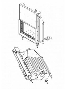Каминная топка Fenix 900 ТКТ 11.0-01