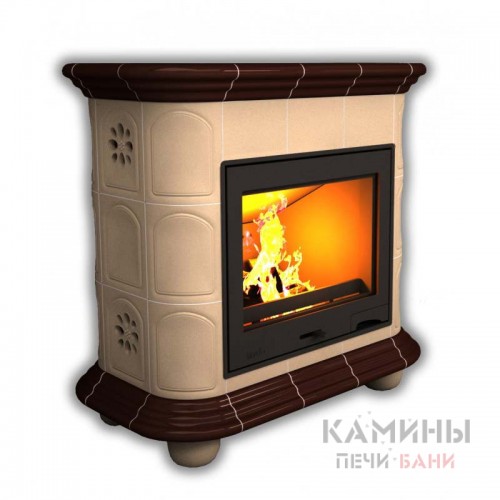 Изразцовый камин Прованс КимрПечь пристенный однотонный В Изразцовый камин Прованс КимрПечь пристенный однотонный В