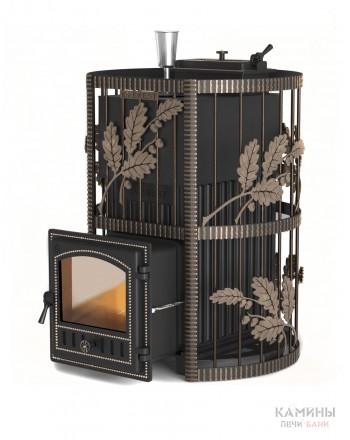  Печь для бани Эверест Ковка 24 (280) закрытая каменка