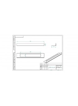 Стекло декоративное для биокамина Elliot 1200 белого со стемалитом (Zefire)