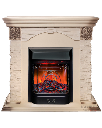 Электрокамин RealFlame Dublin Lux WT с Majestic Lux BL RC