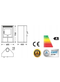 Печь-камин Panadero E-40 (Faro)