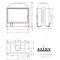 Каминная топка АСТОВ ПТ 800 Каминная топка АСТОВ ПТ 800