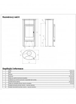 Печь-камин ABX Yago 7 