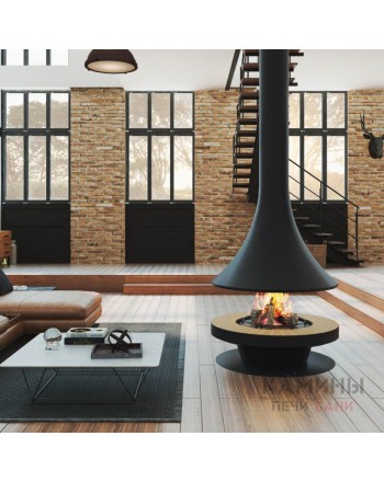 Центральный камин Eva 992 открытый стандарт JC Bordelet 