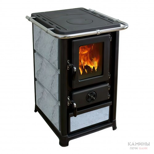 Печь-камин MBS OLYMP PLUS S с плитой в камне Печь-камин MBS OLYMP PLUS S с плитой в камне