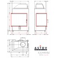 Каминная топка АСТОВ П2С 700 L/P Каминная топка АСТОВ П2С 700 L/P