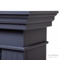 Каминокомплект ONTARIO/ЛЕОНАРДО Графит с очагом Электроочаг BEVERLY-S MULTY/БЕВЕРЛИ МУЛЬТИКОЛОР