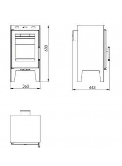 Печь-камин Panadero Alina