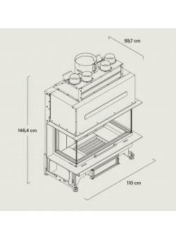Каминная топка Rocal G450 TC