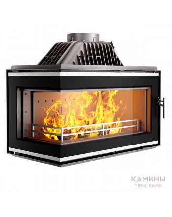 Каминная топка KAWMET W16 LB с угловым левым стеклом без перегородки