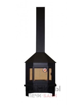 Камин пристенно-угловой Мюнхен (графит)