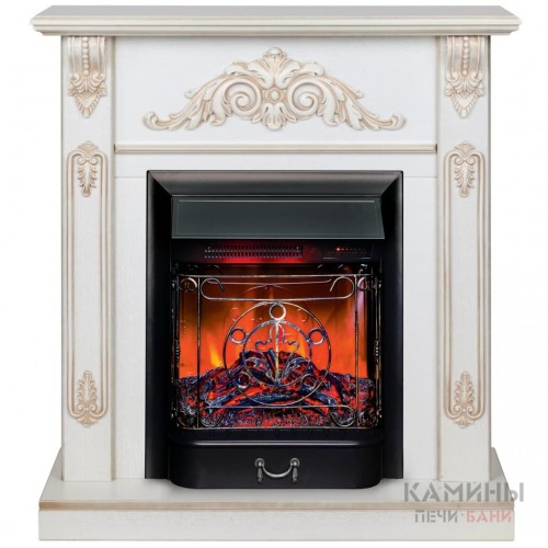 Электрокамин RealFlame Anita WT с Majestic S LUX BL RC Электрокамин RealFlame Anita WT с Majestic S LUX BL RC