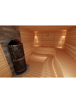 Электрическая печь SAWO DRAGONFIRE, Heaterking 12 кВт (пристенная)