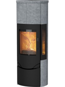 Печь-камин Lotus PRIO M - with side glass panel