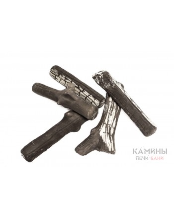 Керамические дрова обгорелые (ZeFire) - 5 шт