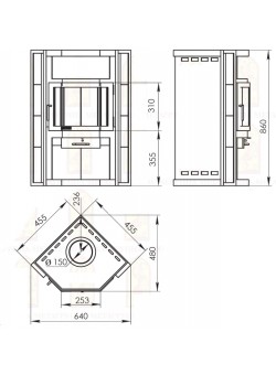 Печь-камин Мета-Бел Нева 