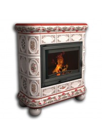 Изразцовый камин Медальон центральный Роспись