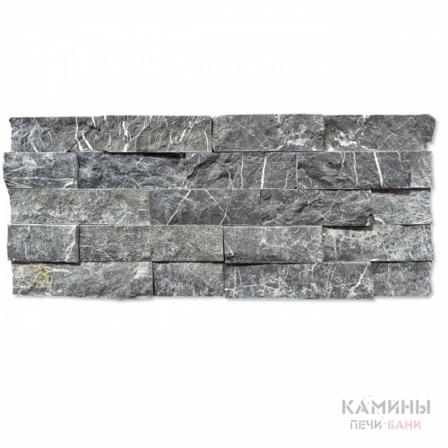 Плитка из "Мрамора" (черный) рваный камень