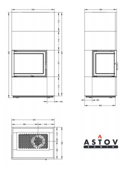 Камин Астов APLIT П2С 700