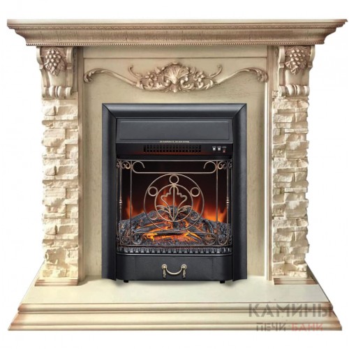 Электрокамин Patricia WT с очагом Majestic Lux Black Электрокамин Patricia WT с очагом Majestic Lux Black