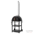 Садовая чугунная печь LEGENDA GARDEN (с чугунным основанием) на подставке