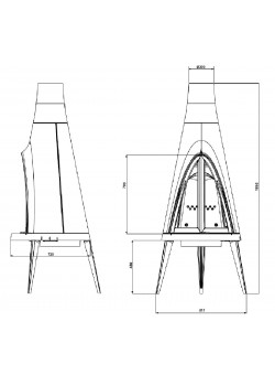 Печь-камин Invicta Pow-wow