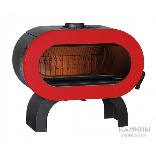 Чугунная печь Invicta Fifty красная эмаль