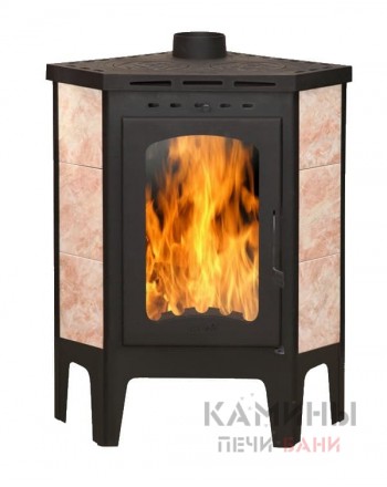 Печь-камин «Бавария» угловая с плитой