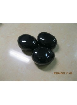 Декоративные керамические камни черные 14 шт (ZeFire)