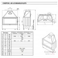 Каминная топка KOBOK Chopok L 90, LD 900×570