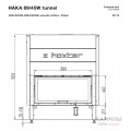 Каминная топка Hoxter HAKA 89/45WT с водяным контуром