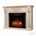 Каминокомплект LONDON/ЛОНДОН Бежевый дуб с бежевой патиной с очагом Электроочаг EPSILON/ЭПСИЛОН 33