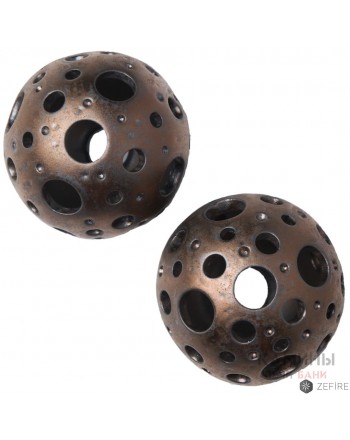 Шары медные с отверстиями трех размеров 2 шт (ZeFire)