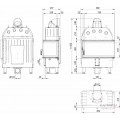 Каминная топка Defro Home Intra M BL Mini