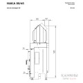 Каминная топка Hoxter HAKA 89/45