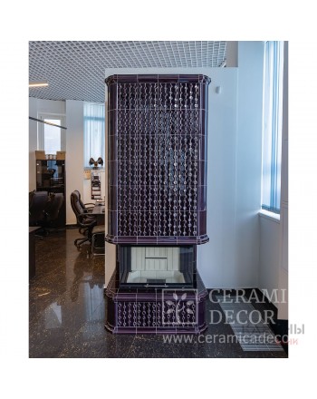 Современный камин в облицовке коллекции Луна и топкой Spartherm Linear 4S Arte.